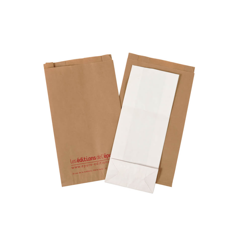 Pochettes papier kraft avec fond papier ou soufflets latéraux, fabrication française